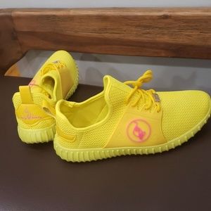 Yellow sneakers